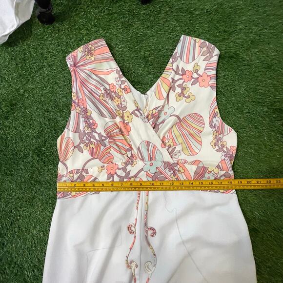 Volup Vintage Pastel Psychedelic Handmade Maxi Dress XL - Picture 7 of 9